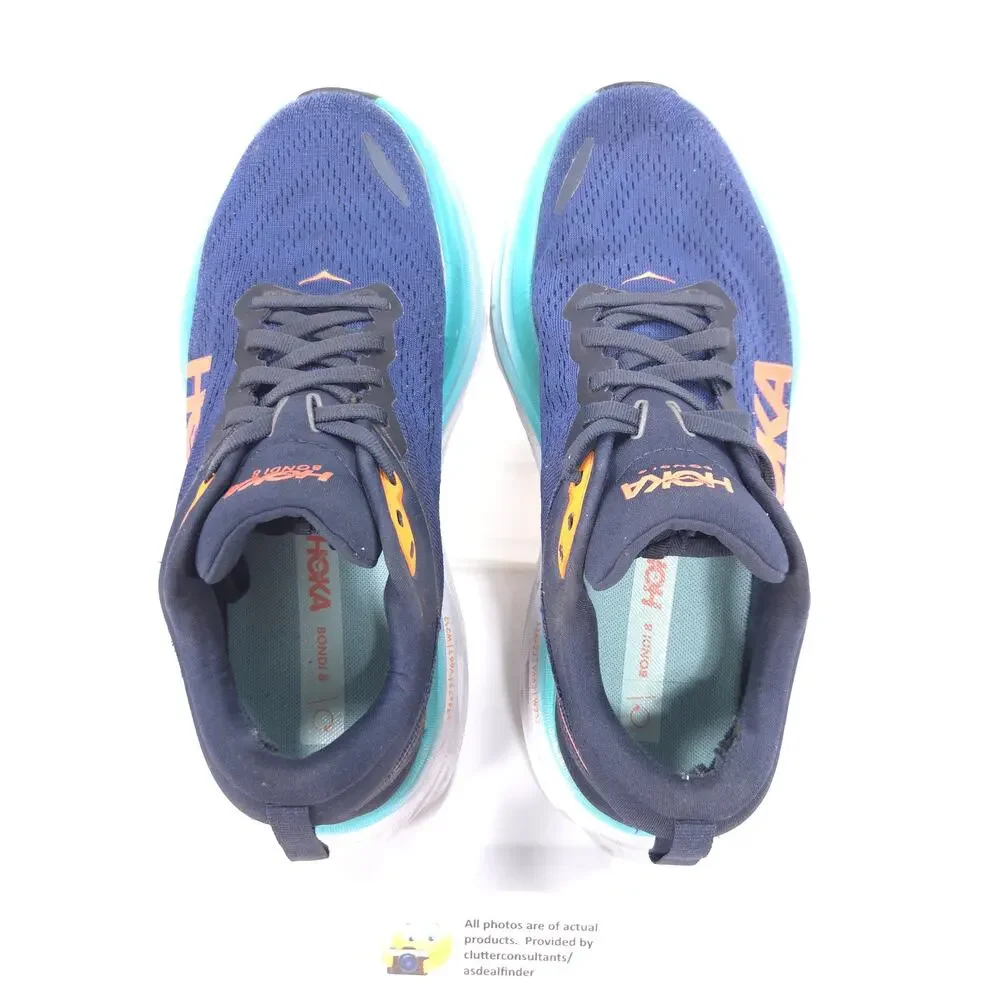 Hoka One One Bondi 8 Athletic Running Shoe Womens Size 7.5 F27222H Blue